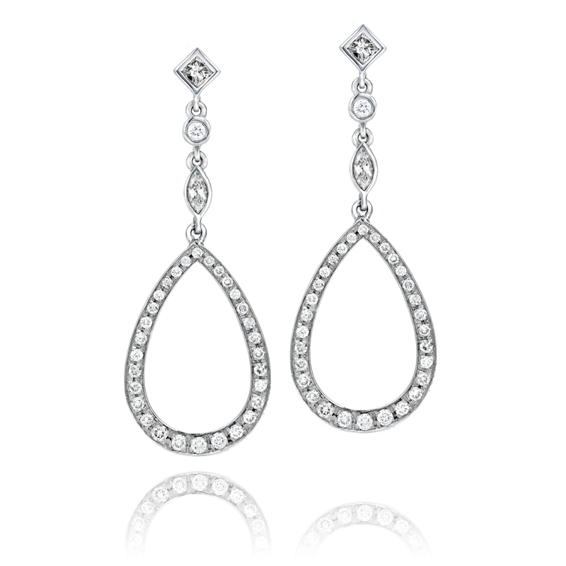 עגילי יהלומים Mirabelle