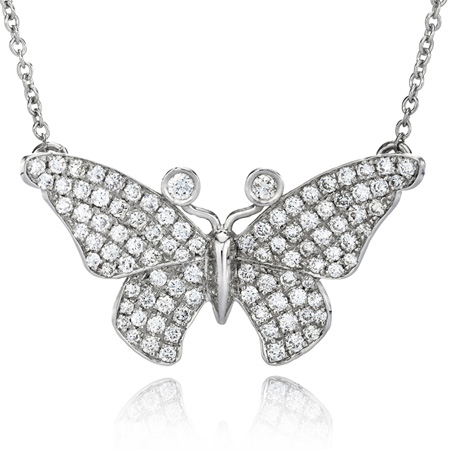 תליון יהלומים Butterfly