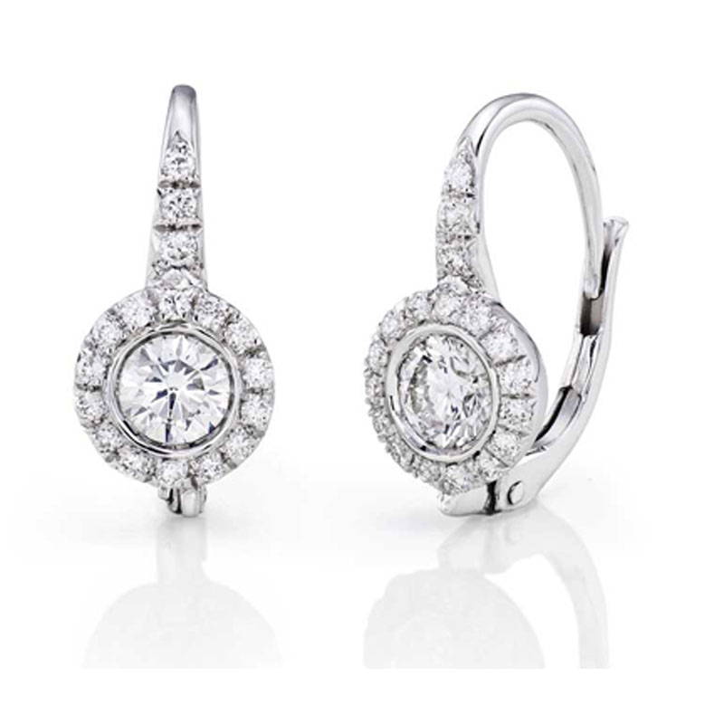 עגילי יהלום Classico