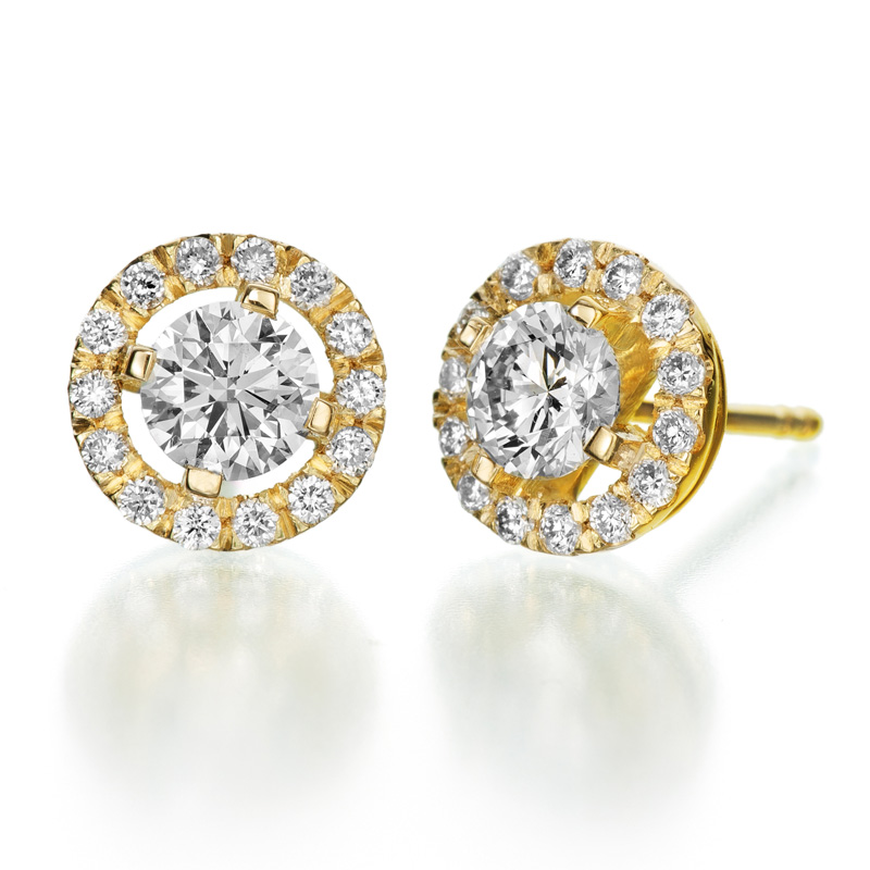 עגילי יהלומים Prince