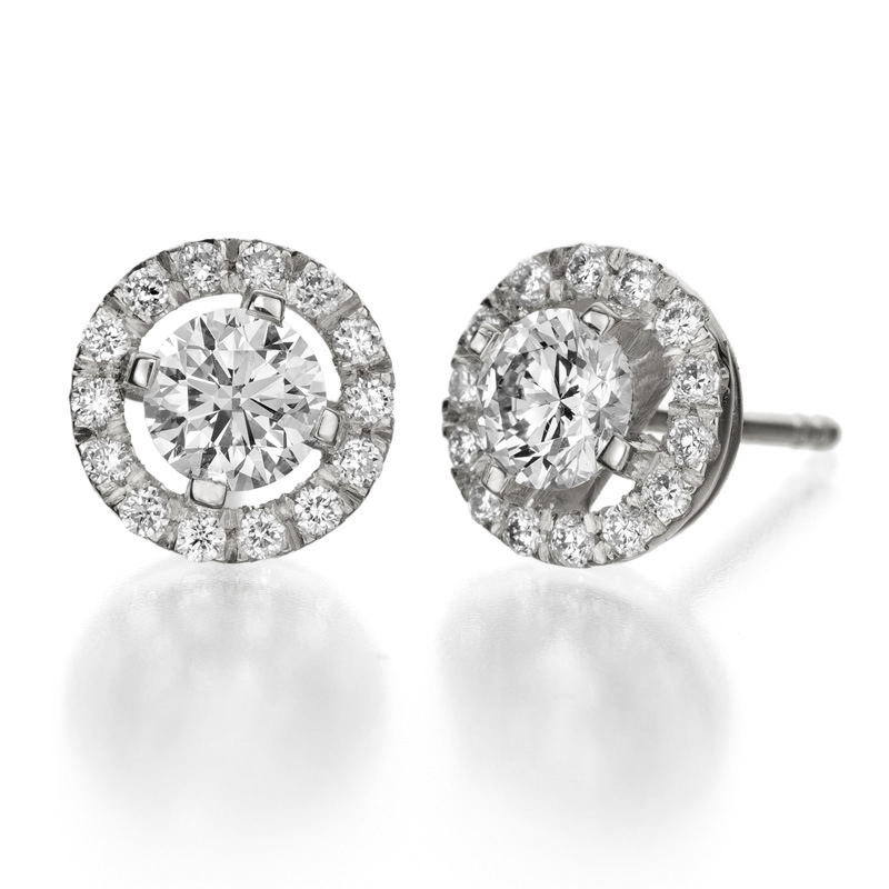 עגילי יהלומים Prince