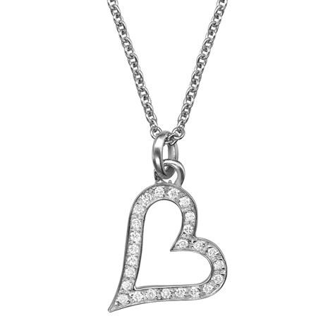 תליון לב בצירוף שרשרת זהב תליון לב בצירוף שרשרת זהב