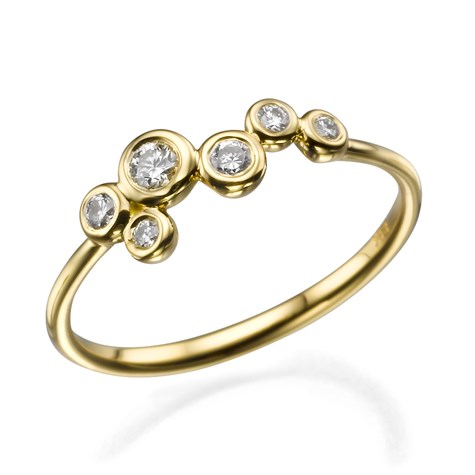 טבעת יהלומים Kylie