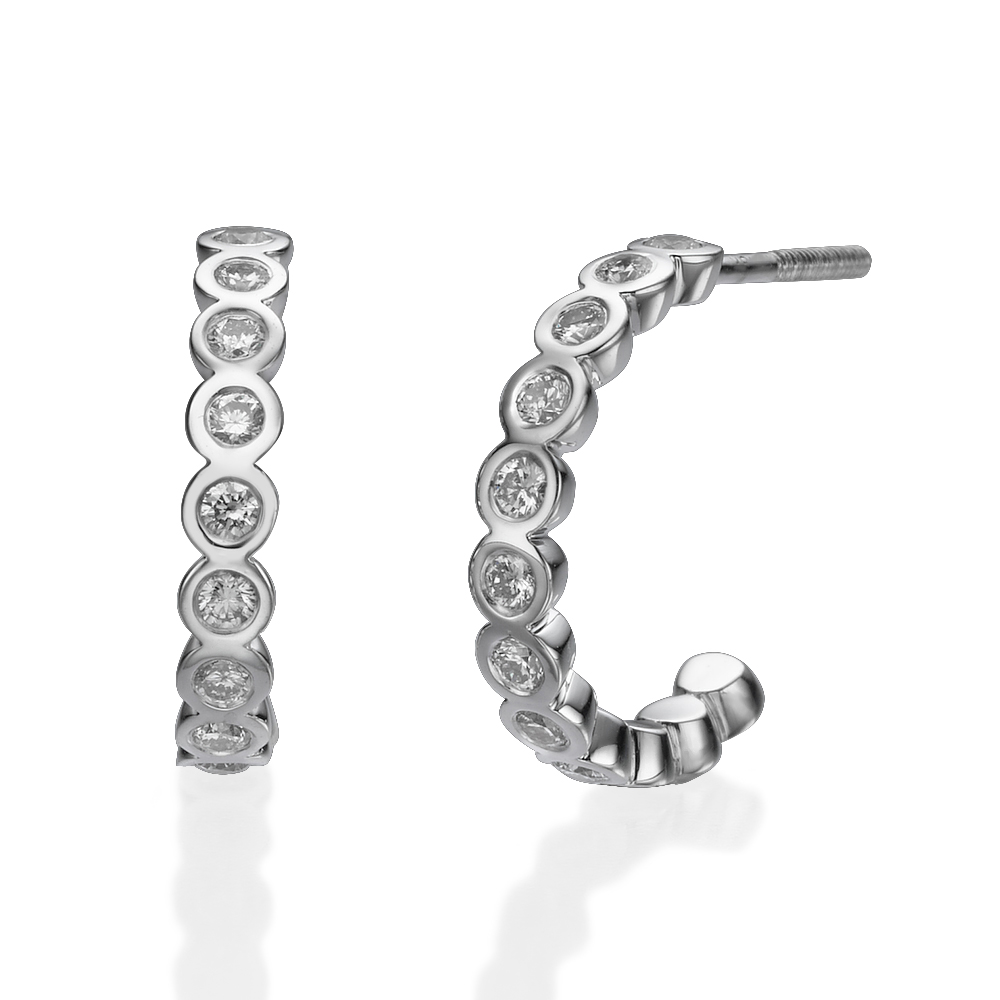 עגילי יהלום Nora