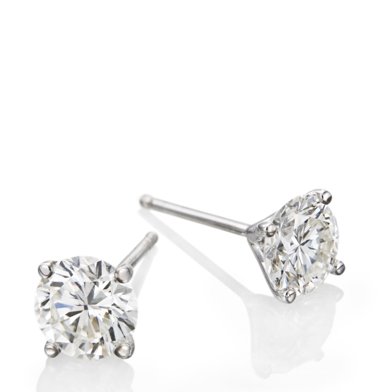 עגילי יהלום 1/3 קראט - Rita