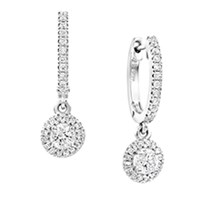 עגילי יהלומים London עגילי יהלומים London