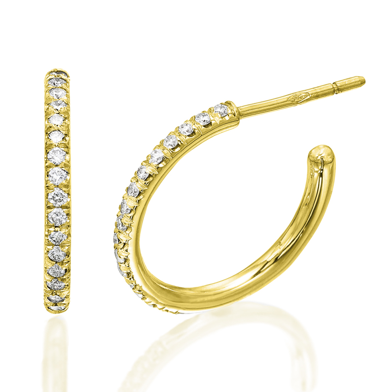 עגילי יהלום Leny