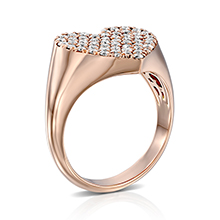 טבעת יהלומים Heart