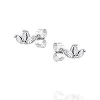 עגילי יהלום Leaf עגילי יהלום Leaf