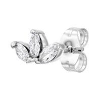 עגילי יהלום Leaf עגילי יהלום Leaf