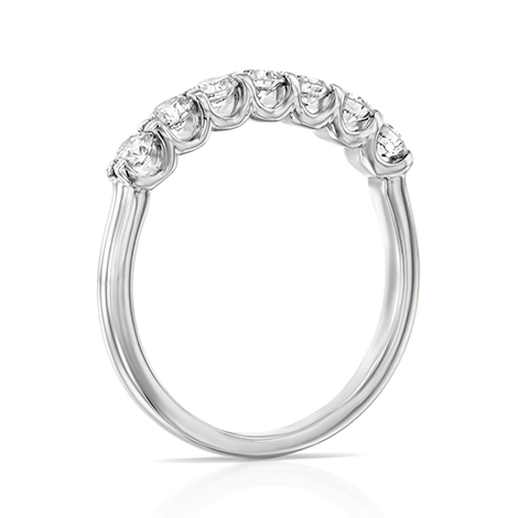 טבעת יהלומים גלים - 1.00 קראט