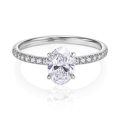 טבעת אירוסין 1.00 קראט - Oval Classico טבעת אירוסין 1.00 קראט - Oval Classico