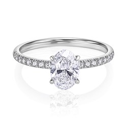 טבעת אירוסין 2.00 קראט - Oval Classico