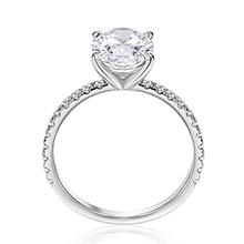 טבעת אירוסין 2.00 קראט - Oval Classico