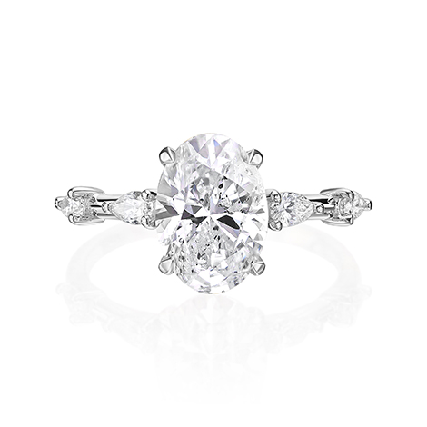 טבעת אירוסין 2.00 קראט - Oval Pear