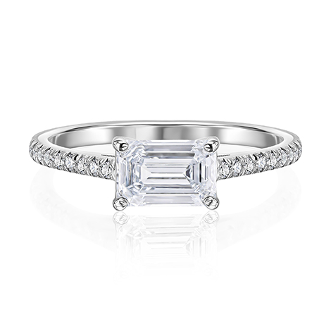 טבעת אירוסין 1.00 קראט - Kauai Line