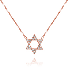 תליון יהלומים David Star Jr