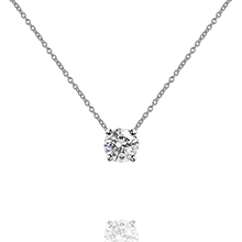 תליון יהלום קלאסי - 1.00 קראט