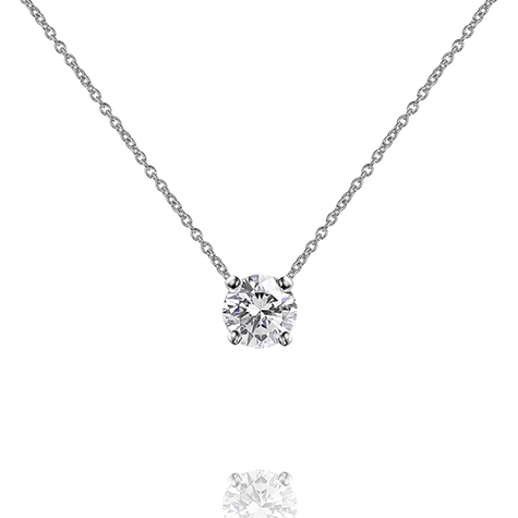 תליון יהלום קלאסי - 0.50 קראט