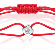 צמיד חוט יהלום - Square