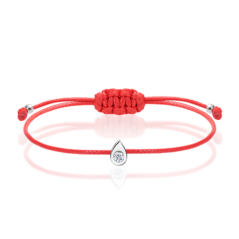 צמיד חוט יהלום - Pear