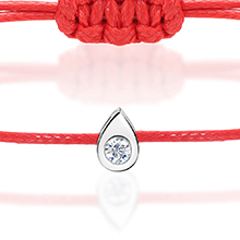 צמיד חוט יהלום - Pear