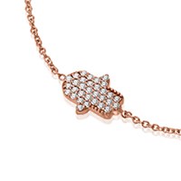 צמיד חמסה משובץ יהלומים צמיד חמסה משובץ יהלומים