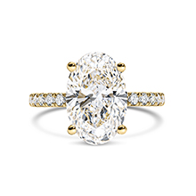 טבעת אירוסין 3.00 קראט - Oval Crown